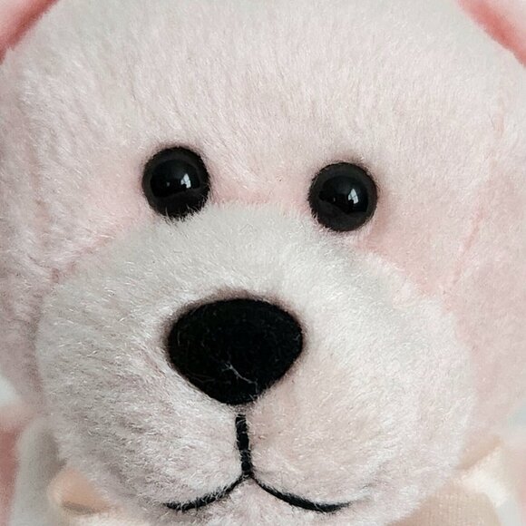Beary Thoughtful Pink Beanie Dance Teddy Bear 9" Plush Stuffed Animal Embroidery - Picture 6 of 11